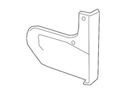 GM Mud Guard; Front Passenger Side (19-24 Silverado 1500)