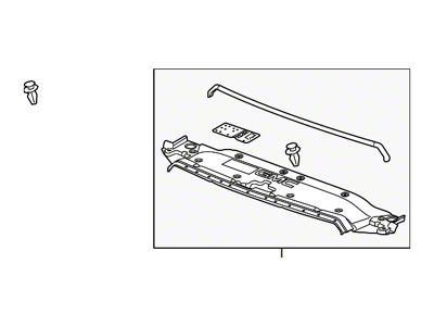 GM Panel Molding; Front (14-15 Silverado 1500)