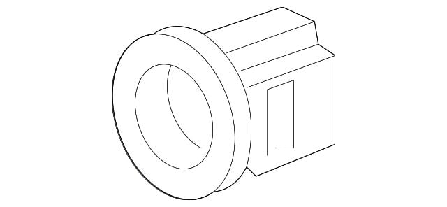 GM Silverado 1500 Parking Aid Sensor Bracket; Outer; Rear Left 84695394
