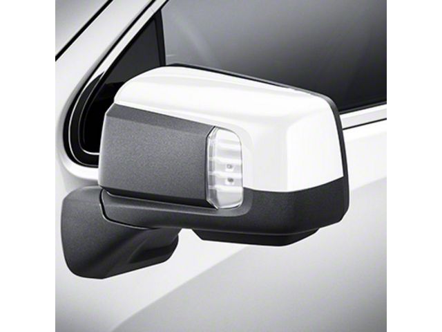 GM Side Mirror Covers; Summit White (19-24 Silverado 1500)
