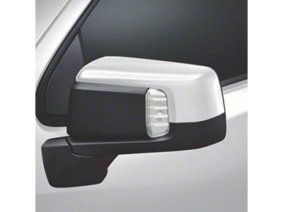 GM Side Mirror Covers; White (19-23 Silverado 1500)
