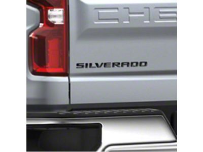 GM Silverado 6.2L Emblems; Black (19-24 Silverado 1500)