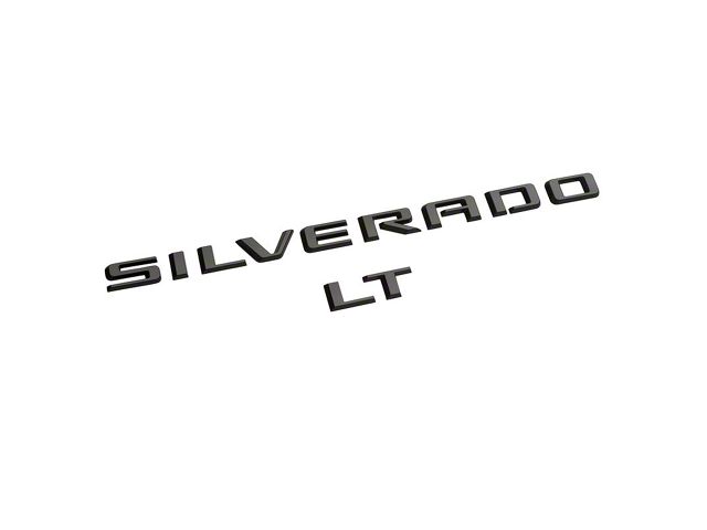 GM Silverado LT Emblems; Black (19-23 Silverado 1500)