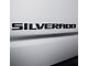 GM Silverado WT Emblems; Black (19-23 Silverado 1500)