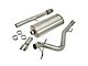 GM Single Exhaust System with Polished Tip; Side Exit (14-18 6.2L Silverado 1500)