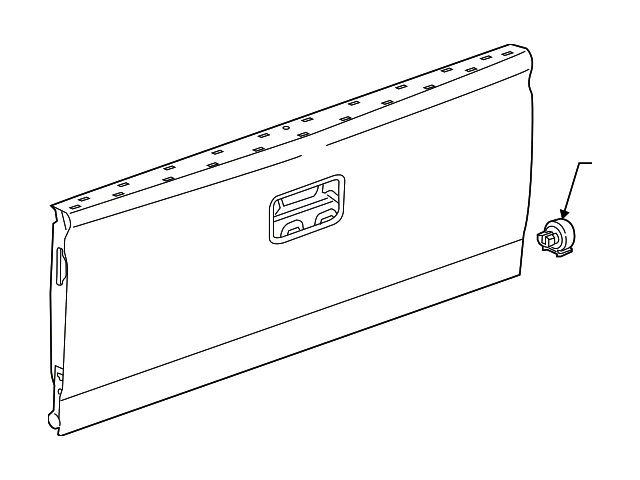 GM Tailgate Panel; USA Built; Shell; Without Camera (14-18 Silverado 1500)