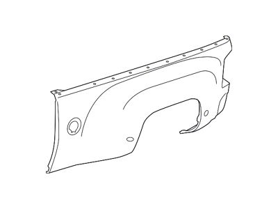 GM Truck Bed Panel; Left; Outer Panel (14-18 Silverado 1500 w/ 6.50-Foot Standard Box)