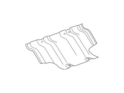 GM Bumper Air Shield; Front Left Lower (15-19 Silverado 2500 HD)