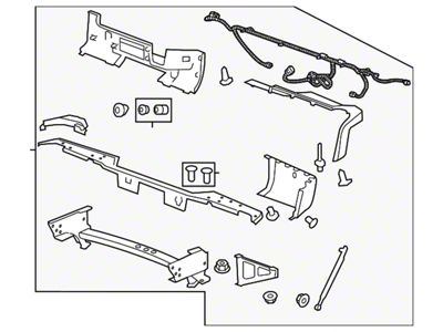 GM Bumper Assembly; Rear; Single Rear Wheel; Without Rear Object Sensor; Chrome (07-10 Silverado 2500 HD)