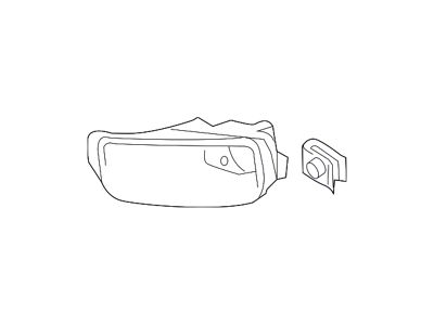 GM Bumper Insert; Front Left; Fog Lamp Bezel (11-14 Silverado 2500 HD)