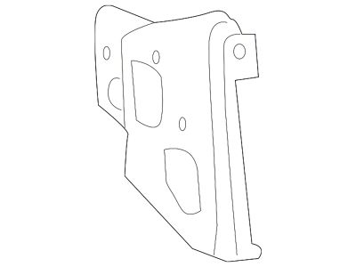 GM Bumper Support; Front Left; Outer Extension; Bracket (11-14 Silverado 2500 HD)