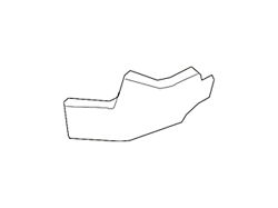 GM Fender Insert; Front Right (15-19 Silverado 2500 HD)