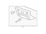 GM License Plate Bracket; Front; Chrome Bumper (15-19 Silverado 2500 HD)