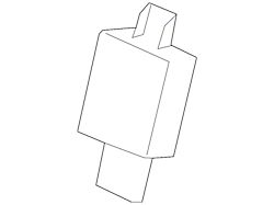 GM License Plate Light Housing; Left (15-19 Silverado 2500 HD)