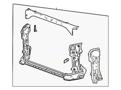 GM Radiator Support; Assembly; Without Side Rails (2020 Silverado 2500 HD)