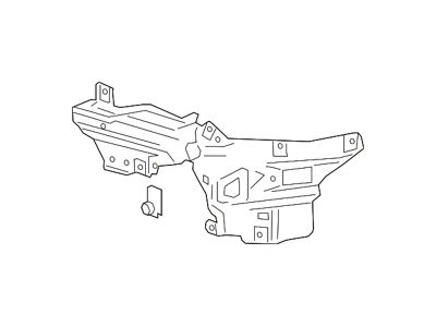 GM Bumper Bracket; Front Left (2020 Silverado 3500 HD)