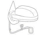 GM Door Mirror Cover; Right; Folding Type; Black (07-14 Silverado 3500 HD)