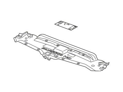 GM Panel Molding; Front (15-19 Silverado 3500 HD)