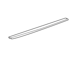 GM Tailgate Molding; Upper Tailgate; Textured (15-19 Silverado 3500 HD)