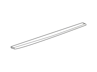 GM Tailgate Molding; Upper Tailgate; Textured (15-19 Silverado 3500 HD)