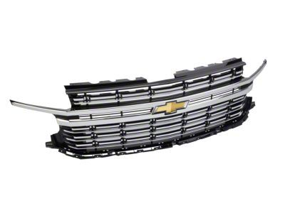 GM Upper Replacement Grille with Bowtie Emblem; Chrome (21-23 Tahoe)