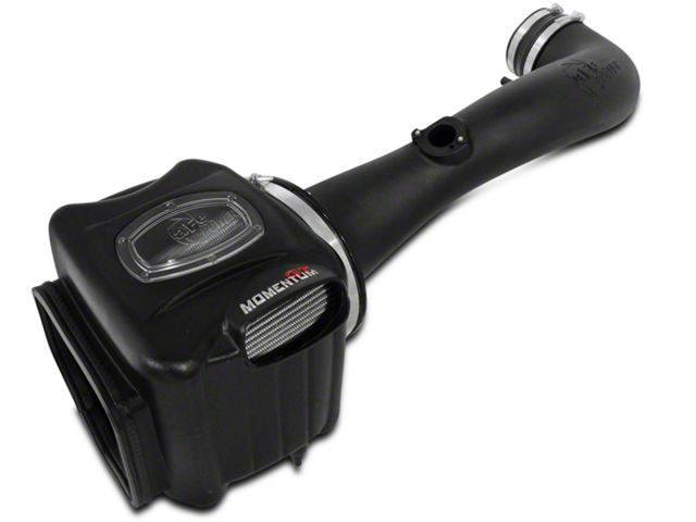 AFE Momentum GT Cold Air Intake with Pro DRY S Filter; Black (09-13 4.8L Sierra 1500 w/ Electric Cooling Fan)