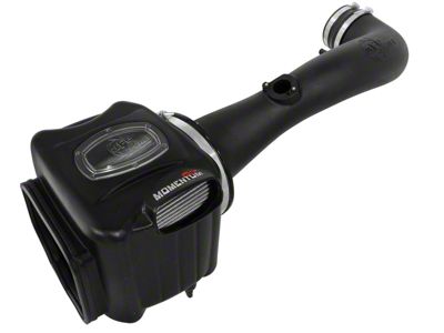 AFE Momentum GT Cold Air Intake with Pro DRY S Filter; Black (09-13 6.2L Sierra 1500 w/ Electric Cooling Fan)