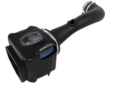 AFE Momentum GT Cold Air Intake with Pro 5R Oiled Filter; Black (09-13 6.2L Sierra 1500 w/ Electric Cooling Fan)