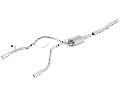 Borla S-Type Dual Exhaust System with Chrome Tips; Rear Exit (14-18 6.2L Sierra 1500)