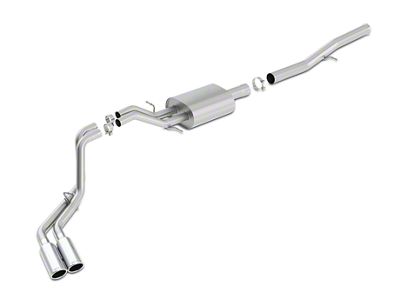 Borla S-Type Dual Exhaust System with Polished Tips; Same Side Exit (14-18 6.2L Sierra 1500)