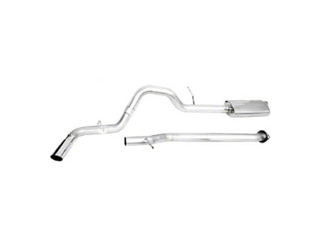 CGS Motorsports Aluminized Single Exhaust System; Side Exit (2009 6.0L Sierra 1500, Excluding Hybrid)