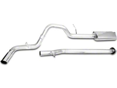 CGS Motorsports Stainless Single Exhaust System; Side Exit (2009 6.0L Sierra 1500, Excluding Hybrid)