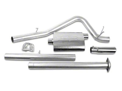 CGS Motorsports Stainless Single Exhaust System; Side Exit (07-08 6.0L Sierra 1500)