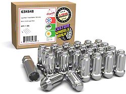 Chrome 6-Spline Lug Nut Kit; 14mm x 1.5; Set of 24 (07-26 Sierra 1500)