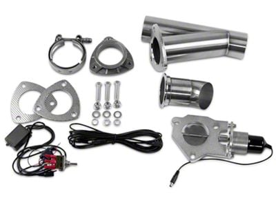 Granatelli Motor Sports Electronic Exhaust Cutout System; 2.50-Inch Stainless Steel (Universal; Some Adaptation May Be Required)