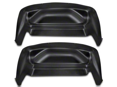 Rear Wheel Well Guards; Black (07-13 Sierra 1500)