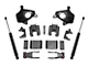 Max Trac Lowering Kit with Lowering Spindles; 2-Inch Front / 4-Inch Rear (07-13 2WD/4WD Sierra 1500)