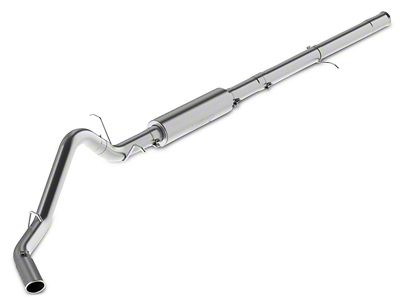MBRP Armor Plus Single Exhaust System with Polished Tip; Side Exit (14-18 6.2L Sierra 1500)