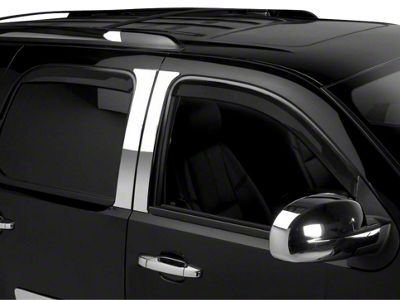 Putco Element Tinted Window Visors; Channel Mount; Front and Rear (07-13 Sierra 1500 Extended Cab, Crew Cab)