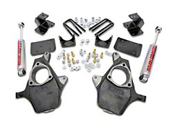 Rough Country Spindle Lowering Kit; 2-Inch Front / 4-Inch Rear (07-13 2WD Sierra 1500)