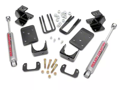 Rough Country Lowering Kit; 2-Inch Front / 4-Inch Rear (07-15 2WD Sierra 1500, Excluding 6.2L)