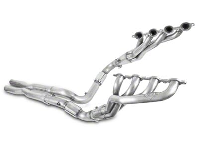 Stainless Works 1-7/8-Inch Headers with Catted X-Pipe; Performance Connect (14-18 5.3L, 6.2L Sierra 1500)