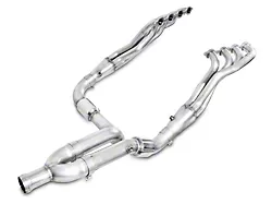 Stainless Works 1-7/8-Inch Headers with Catted Y-Pipe; Factory Connect (14-18 5.3L Sierra 1500)