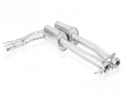 Stainless Works Turbo Chambered Dual Exhaust System; Performance Connect; Middle Side Exit (09-18 6.2L Sierra 1500)