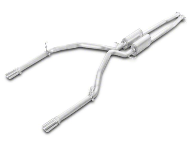 Stainless Works Turbo Chambered Dual Exhaust System; Performance Connect; Rear Exit (07-18 5.3L Sierra 1500)