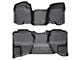 Weathertech DigitalFit Front Over the Hump and Rear Floor Liners; Black (07-13 Sierra 1500 Extended Cab, Crew Cab, Excluding Hybrid)