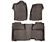 Weathertech DigitalFit Front and Rear Floor Liners with Underseat Coverage; Cocoa (14-18 Sierra 1500 Crew Cab)