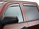 Weathertech Front & Rear Side Window Deflectors; Light Smoke (07-13 Sierra 1500 Extended Cab, Crew Cab)