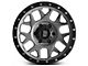 XD Bully Matte Gray with Black Ring 6-Lug Wheel; 17x8.5; 0mm Offset (14-18 Silverado 1500)