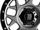 XD Bully Matte Gray with Black Ring 6-Lug Wheel; 17x8.5; 0mm Offset (14-18 Silverado 1500)